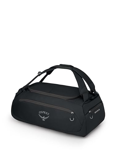 Osprey Daylite 45L Duffel Backpack - Versatile Travel & Gym Bag, Black
