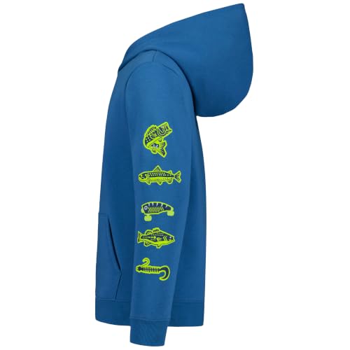 Under Armour Boys' Fleece Pullover Hoodie Sweatshirt - Large Aegean Blue Fish
