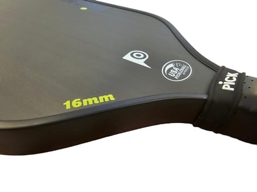 PiCK RP700 Professional Raw Carbon Fiber Pickleball Paddles, 16mm Polypropylene Honeycomb Core Improves Pickle Ball Placement and Control, USA Pickleball Approved (RP700)