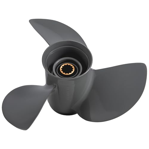 11 1/4 Inch Aluminum Outboard Boat Propeller for Honda 35-60HP, 3 Blades, RH, 13 Spline