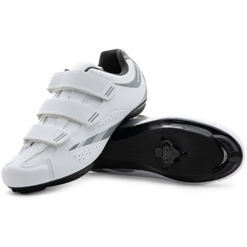 Women’s SPD Cycling Shoes for Indoor & Spin Classes - White 8 Variation