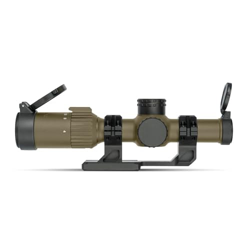 Monstrum Banshee 1-4x20 LPVO Rifle Scope FDE Flat Dark Earth with Offset Mount & BDC-B1 Reticle