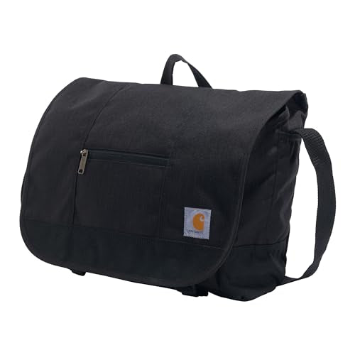 Carhartt Ripstop Messenger Bag Black Water-Resistant Work Bag - Durable