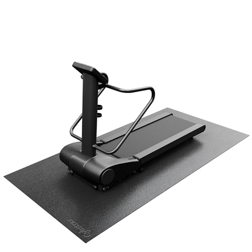 Exercise Equipment Mat for Bike Treadmill Elliptical Yoga 96L x 48W x 0.2in