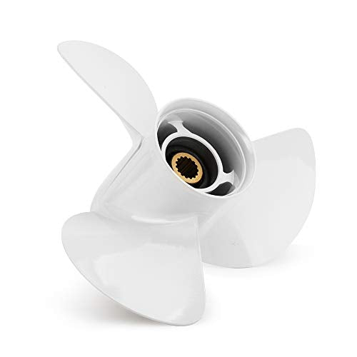 Qiclear 13 1/4x17 Boat Propeller for Yamaha 60-115 HP Outboard Engines – OEM Fit