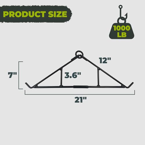 Heavy-Duty 1000 lb Deer Game Hanging Gambrel, Collapsible Steel