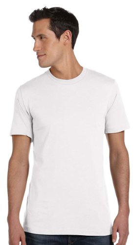 Unisex Jersey Short Sleeve T-Shirt Small White BC3001