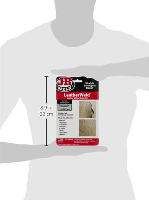 J-B Weld Vinyl and Leather Repair Kit - 3 Oz, Black | Durable & Easy to Use