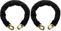 2 Feet Hardened Steel Security Chain Pack of 2 3/8" Heavy Duty Square Link Bike Chain