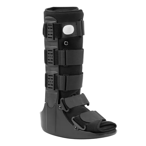 Jewlri Air Walking Boot Tall Fracture Support for Broken Foot, Medium