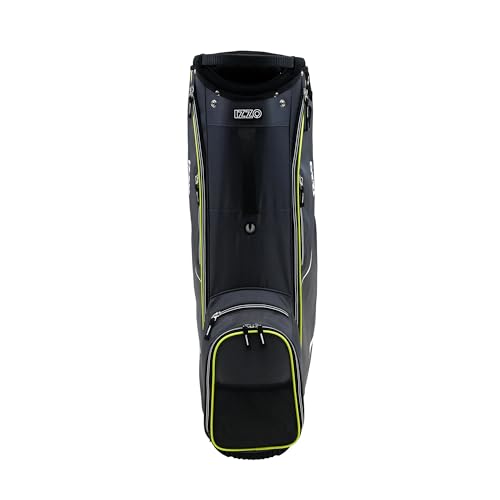 Izzo Ultra Lite Golf Cart Bag Gray/Lime - Lightweight, 14-Way Dividers, Waterproof Pockets
