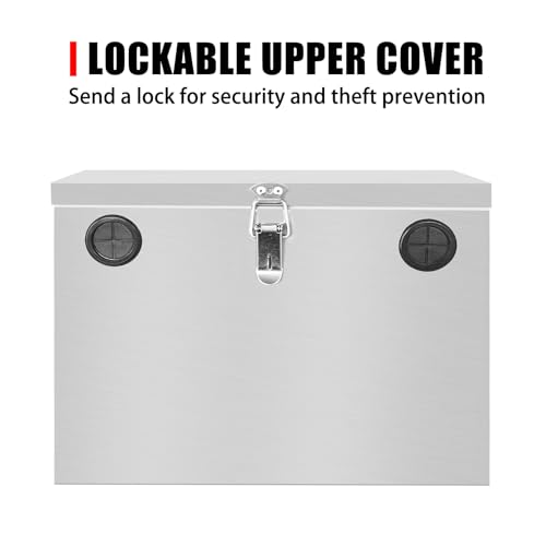 Peastorm Double Series RV Marine Battery Box 12V Waterproof Stainless Steel for Boat & Kayak