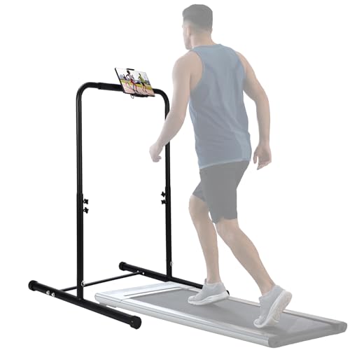 Leinuosen 50-67 Inch Walking Pad Handle Bar with Phone Holder - Adjustable Fitness Accessory