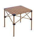 iClimb Nature Medium Folding Aluminum Table - Lightweight Stable Roll-Up Top