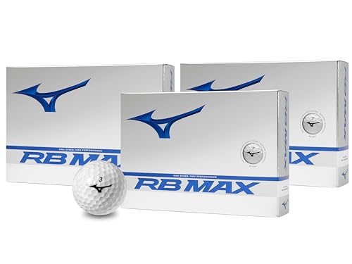Mizuno RB MAX Golf Balls White 3 Dozen | Tour Performance & Durability