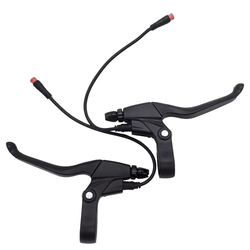 Electric Bike Brake Levers with Waterproof 2PIN Connector - 20cm Pair