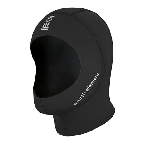 Fourth Element 3mm Dive Hood Black X-Large - Neoprene Wet Suit Hood with Vent System