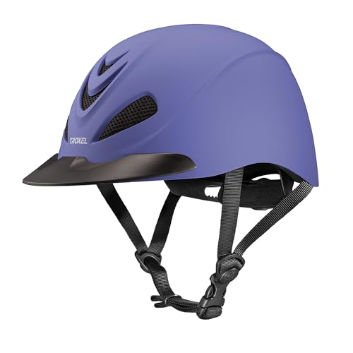 Troxel Liberty Ultralight Horse Riding Helmet - Periwinkle, Medium, Low-Profile Adjustable Equestrian Safety Gear