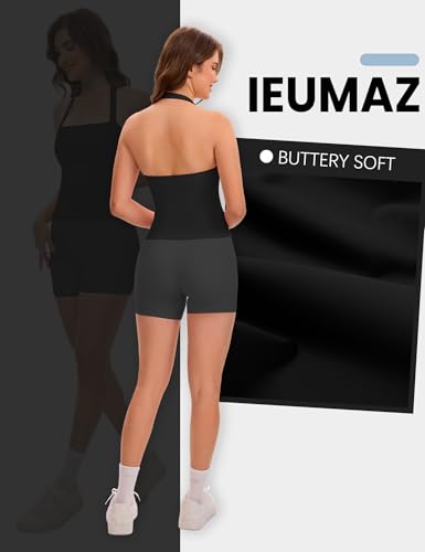 Women's Workout Tank Top with Built-In Bra Square Neck Sleeveless Activewear