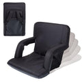 PICNIC TIME Ventura Stadium Seat Black / Standard - Portable Reclining Bleacher Chair with Back Support
