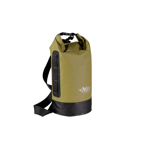 Olive Waterproof Dry Bag 10L - Reflective Waterproof Gear Storage for Kayaking & Beach