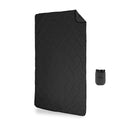 Packable Puffy Camping Blanket UltraPack Black – Waterproof Lightweight Outdoor Blanket