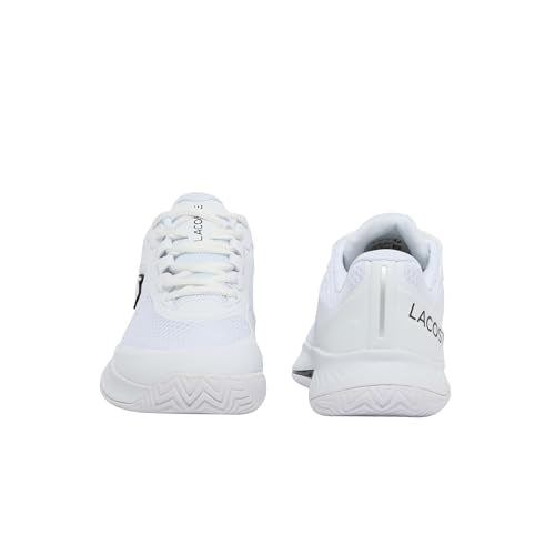 Lacoste Women's Tech Point Tennis Shoes 7.5 White/White - Comfortable Athletic Footwear