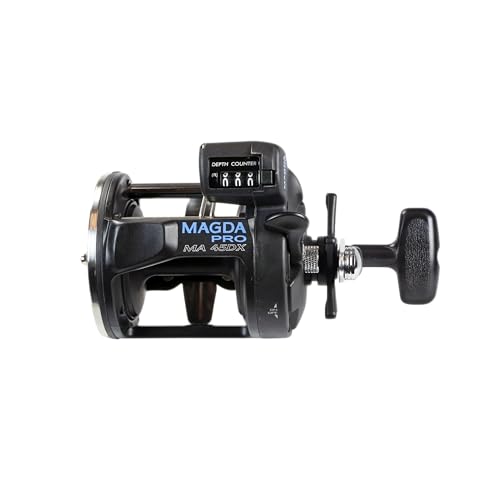 Okuma Magda Pro Line Counter Trolling Reel MA-15DX - Lightweight, Corrosion-Resistant