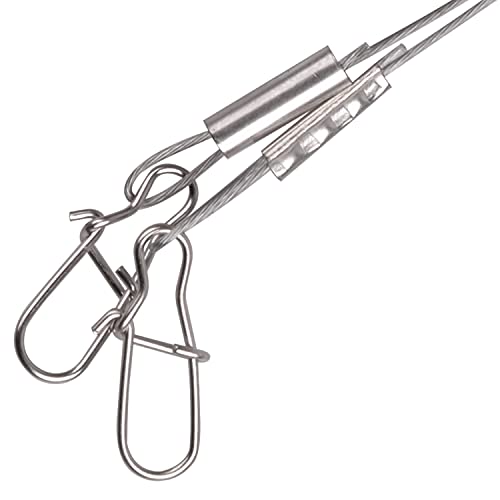 8pcs Flounder Saltwater Fishing Rigs with Stainless Steel Wire Leader - 1/2oz