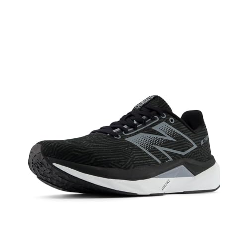 New Balance Men's FuelCell Propel V5 Running Shoes - Black/White/Steel, Size 10