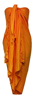 Bali Sarong Wrap Beach Cover Up - Lightweight Rayon, Fringed, Multiple Designs