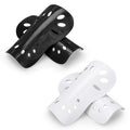 Soccer Shin Guards for Youth & Adults - Black & White, Small, Breathable & Lightweight