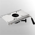 Boat Seat Slide with Locking Mount for 2-7/8 Inch Pedestal Post - Swivels 360°