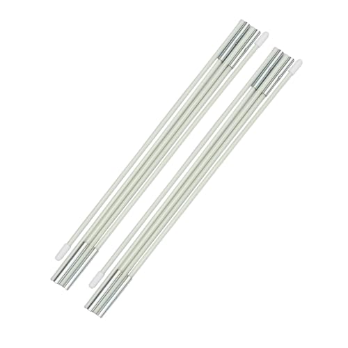 Kids Bed Tent Replacement Poles - White Curved Tent Pole Set