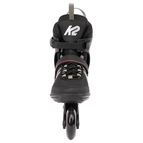 Men's Inline Skates with Support Cuff & 80mm Wheels - Black/Gray, Model I200200501