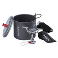 SOTO Amicus Camping Stove w/ Igniter & New River Pot - Windproof, Shock-Resistant, Portable