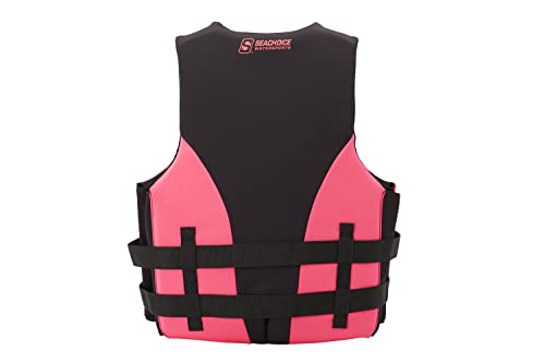 Seachoice Evoprene Multi-Sport Life Jacket Pink/Black 3XL USCG Level 70 Child to Adult
