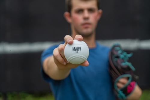 Marv PlyoMetric Soft Shell Baseballs Set - Weighted Training Balls for Velocity Development