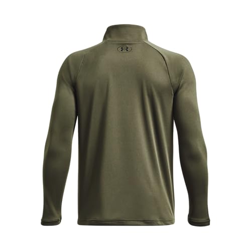 Under Armour Boys' Tech 2.0 Half Zip Shirt - Marine Od Green / Black / Medium