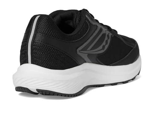 Men's Saucony Cohesion 17 Running Shoes - Black and White, Size 11