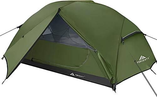 Forceatt 2P Green Waterproof Windproof Camping Tent for 2 People - Lightweight & Easy Setup