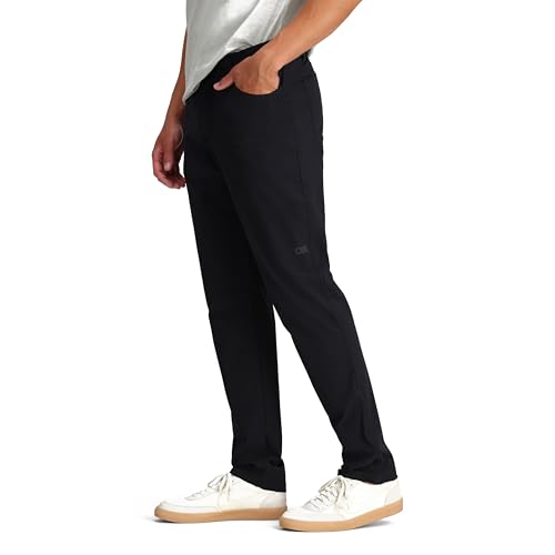 Outdoor Research Men's Ferrosi Transit Pants - 34" Black, Water-Resistant, Quick-Drying, Lightweight, Breathable, 5-Pocket Men’s Hiking Pants