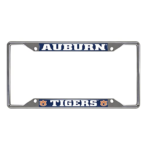 Auburn Tigers Chrome Metal License Plate Frame - One Size