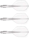 CONDOR Axe Revival Small S Clear - Ultra-Thin Durable Dart Flight, Japan Made