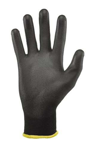 Gorilla Grip Never Slip All-Purpose Grip Gloves Medium Black/Yellow