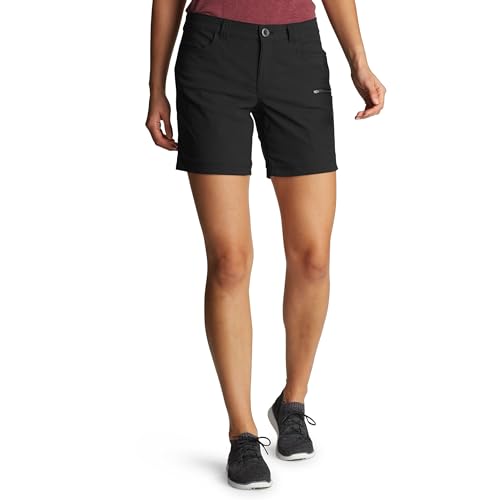 Eddie Bauer Womens Rainier Short - Black, Active Outdoor Hiking Wear