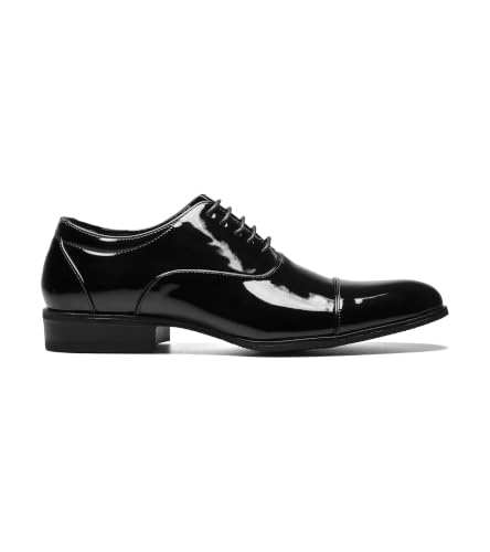 Men's Gala Oxford Shoes - Stacy Adams Black Patent 10.5