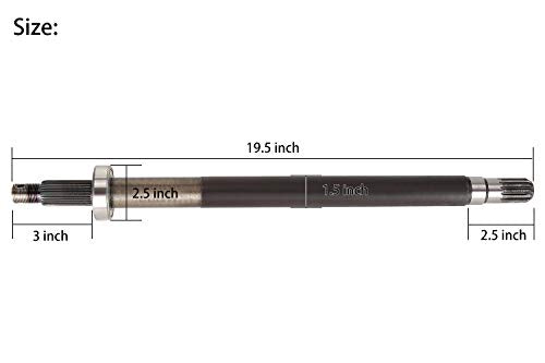 10L0L Passenger Side Rear Axle Shaft for EZGO Gas Golf Carts 1994-2009