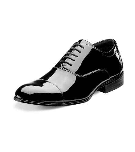 Men's Gala Oxford Shoes - Stacy Adams Black Patent 10.5