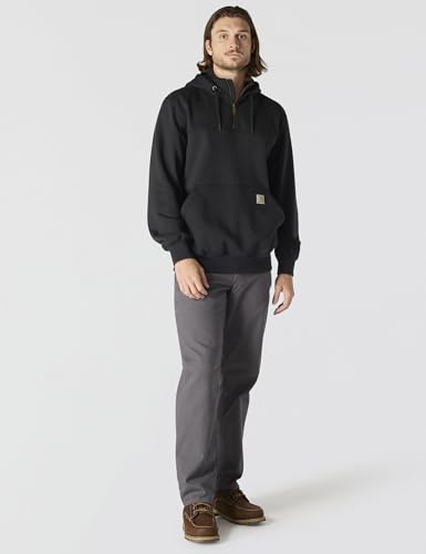 Carhartt Men's Paxton 1/4-Zip Sweatshirt - Large Black Workwear